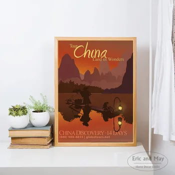 Asia Travel Ceļojumu Vintage Propagandas Plakāti Un Izdrukas Audekls Krāsošana Sienas Art Attēlu Mūsdienu Dekoratīvo Mājas Dekoru Affiche