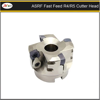 ASRF50/63/80/100mm, lai SDMT120512 Ātri barības augstas efektivitātes roughing R4, R5 frēzēšanas galva,Ass Apstrādes Frēzes Vadītājs