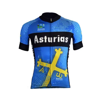 Asturias komplektu vasarā riteņbraukšana jersey tērps Vīriešiem ar īsām piedurknēm velosipēdu jersey komplekti wielerkleding trajes ciclismo invierno ciclyng mtb komplekts