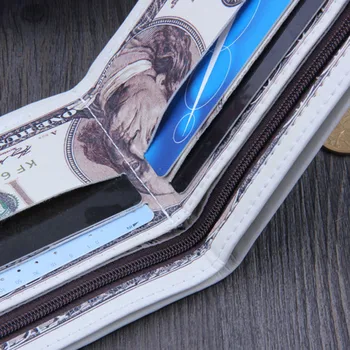 ASV Dolāru Ādas Makus, Vīriešu 100$ Monētu Turētājs ID Kredītkartes Uzglabāšanas Turētājs Makos Naudu Klipus Radošo dolāru wallet #1226