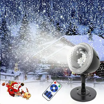 ASV/ES Plug Ziemassvētku Putenis, Led Gaismas Projektors Āra Sniega Spot Lampas Ūdensizturīgs Flurries Dārza Dekorēšanai