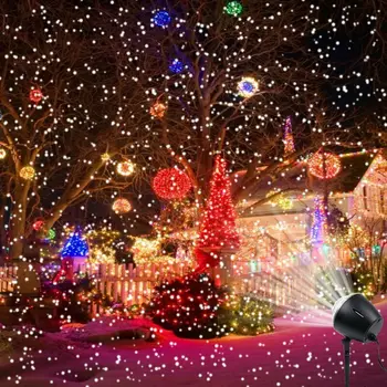 ASV/ES Plug Ziemassvētku Putenis, Led Gaismas Projektors Āra Sniega Spot Lampas Ūdensizturīgs Flurries Dārza Dekorēšanai