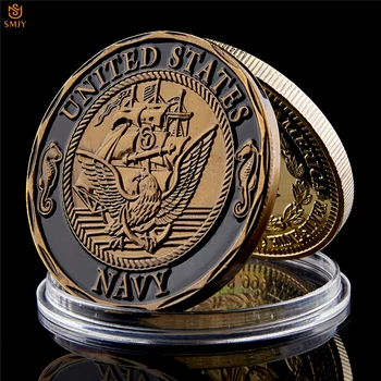 ASV Navy Shellback Šķērso Līniju Zelta Piemiņas Izaicinājums Metāla Monētu Kolekciju