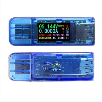 AT35 USB 3.0 LCD Multimetrs Voltmetrs Ammeter Tekošā Metra Power Bank Testeris