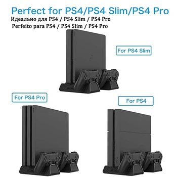 Atbalsts Uzlāde Sony PS4 Play Station, Playstation PS 4 Slim Pro Akumulatora Lādētājs Statīvu (Dock Spēļu Konsole, Vadības Kontrolieris