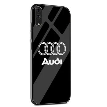 Audi Automašīnu Rūdīts Stikls Tālruni Gadījumā, Huawei P10 P20 P30 Lite P20 P30 Pro P smart Protection Cover Coque