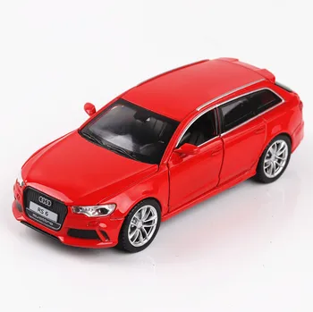 Audi RS6 Simulācijas Automašīnas Modelis Bērniem Atvērtu Durvju Skaņas, Gaismas Funkciju, Pavelciet Atpakaļ Rotaļu Transportlīdzekļiem, Die Cast Rotaļlietas Sakausējuma Modeļa Automašīnas