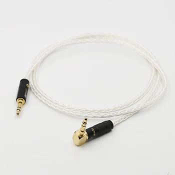 Audiocrast 8Cores Silver Plated 3.5 mm Pagarinājums Audio Kabelis 3,5 mm labējās taisni vīriešu Austiņas HeadphoneStereo AUX