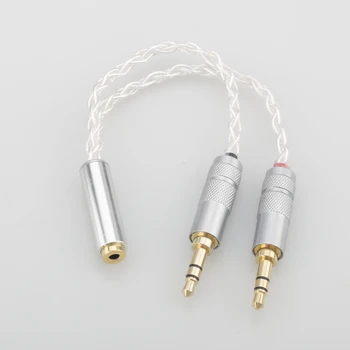 Audiocrast PHA-3 2x3.5mm Vīrietis līdz 2,5 mm Trrs Līdzsvarotu Sieviešu Kabelis