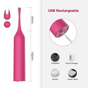 Augstas Frekvences G Spot Klitora Vibrators Sievietēm Instant Orgasma Super Jaudīgu Mini Klitora Stimulators Ar 10 Vibrācijas Režīmi