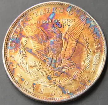 Augstas imitācija Morgan 90% Sudraba 26.7 grami Skaistu krāsu Kopiju Monētas 1894-S Vienu Dolāru