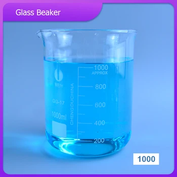 Augstas kvalitātes 1000ml Stikla Vārglāzē Ķīmijas Laboratorijas Borsilikāta Stikla Caurspīdīgs Vārglāzē Sabiezējumu ar snīpi