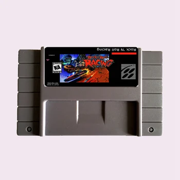 Augstas Kvalitātes 16 Bitu Rock N Roll Racing NTSC Liels Pelēks Spēles Karti Par ASV Versiju Spēli Spēlētājs