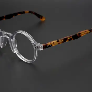 Augstas Kvalitātes Acetāta Radošo Apaļas Brilles, Ietvari Vīrieši Sievietes Vintage Optisko Recepšu Brilles Roku darbs Retro Brilles