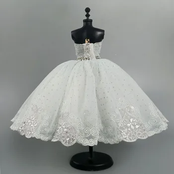 Augstas Kvalitātes Baleta Kleita Barbie Lelle Tērpiem 1/6 Lelles Piederumi Deju Rhinestone Drēbes 3-slāņu Svārki Bumbu Puse Kleita