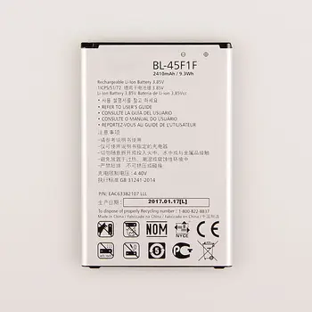 Augstas Kvalitātes BL-45F1F Akumulatoru LG K8 K4 K3 M160 LG Aristo MS210 2410mAh X230K M160 X240K LV3 (2017 Versija K8) akumulatora