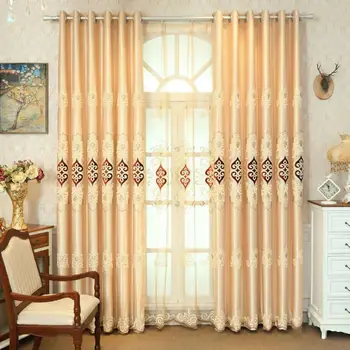 Augstas kvalitātes Eiropas Luksusa curtainsfor dzīvojamā istaba guļamistaba windows attieksmi Žakarda izšūti virvi, aizkaru pārklājus