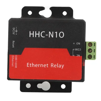 Augstas Kvalitātes IP Releja Modulis Vienu Kanālu Ethernet TCP Kontrolieris DC5V ar Čaumalu HHC-N10 Fiksēšanas Relejs