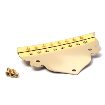 Augstas Kvalitātes Mandolīna Zelta Tailpiece 8 String Astes Gabals Rezerves Daļas