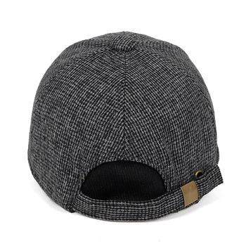 Augstas kvalitātes modes rudenī un ziemā sabiezēt beisbola cepure āra kokvilnas pretvēja siltu cepuri savējos cepures vecas cepures