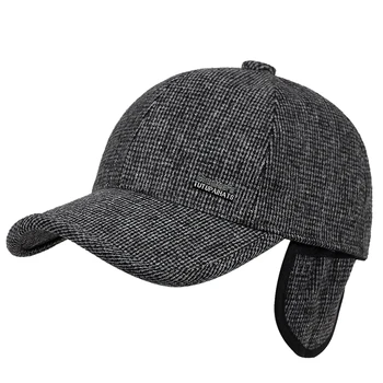 Augstas kvalitātes modes rudenī un ziemā sabiezēt beisbola cepure āra kokvilnas pretvēja siltu cepuri savējos cepures vecas cepures