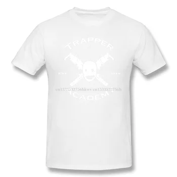 Augstas Kvalitātes O-veida Kakla 100 Kokvilnas Trapper Akadēmijas V. 2 T-kreklu Miris Gaismā īsām piedurknēm