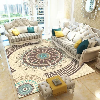 Augstas Kvalitātes Vidusjūras Stila Mākslas Paklāja Dzīvojamā Istaba Guļamistaba Anti-slip Grīdas Paklājs Modes Virtuves Paklāju paklājos