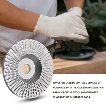 Augstas Quanlity Koka slīpripas Rotācijas Disku Slīpēšana Koka Griešanai Rīku Abrazīvais Disks Instrumenti Slīpmašīna 4inch Nesa