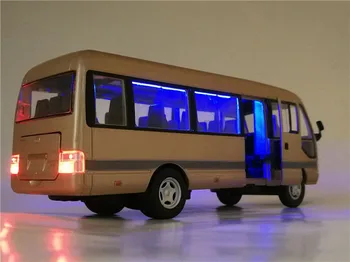 Augstas simulācijas Toyota Coaster Komerciāls Transportlīdzeklis,1:32 mēroga Sakausējuma auto modeli,Augstas kvalitātes kolekcijas rotaļlietas,Bezmaksas Piegāde,vairumtirdzniecība