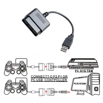 Augstums Kvalitāti Sony PS1 PS2 Play Station 2 Joypad GamePad uz PS3, PC USB Spēļu Kontrolieris Adapteris Converter bez Vadītāja