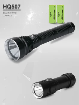 Augstākā ūdensnecaurlaidīgs līmenis LED niršanas lukturīti XHP90.2 USB spēcīgs nirt Lukturīti XHP 90 zemūdens gaismas led niršanas lāpu