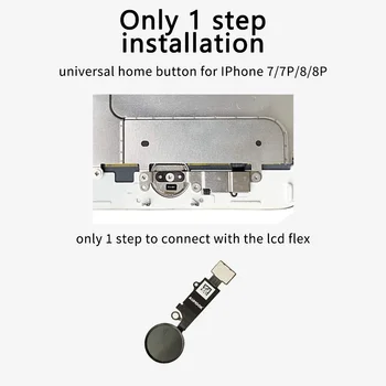 AUMOOK Jaunāko Versiju Universal Home Pogu iPhone 7 7 plus 8 8 plus flex kabelis pogu home atgriešanās funkcijas, kas Nav Touch ID