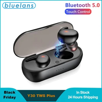 Austiņas Bezvadu TWS Sporta Austiņas Earbuds Touch Bluetooth 5.0 Austiņas Ūdensizturīgs Ar Mikrofonu Priekš iPhone, Samsung un Huawei