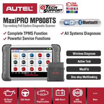 Autel MP808TS Diagnostikas Rīks Galvenais DS808 Labāk nekā AP200 MK808 MK808TS Apvienot ar MS906BT TS601, Wifi, Bluetooth OBD Skeneri