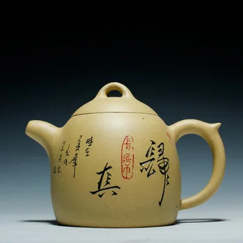 Autentisks Violetā Māla Roku Rokā Krāsotas Duan Ni Pūķis Olas Tējkanna Yixing Zisha Veselības Keramikas Kung Fu Tējas Komplekts Tējas Katls