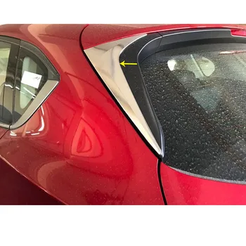 Auto Aizmugures Spoileris Sānu Trīsstūris Molding LOGU Bezel Apdares Nūjas 2gab Priekš Mazda CX-5 CX5 2nd Gen 2017 2018 2019 2020