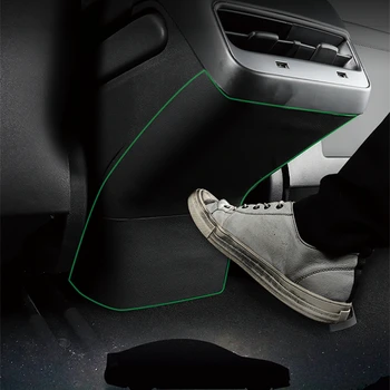 Auto Aizmugurējā Kontaktligzda Anti-kick Pad Ādas Aizsargs Uzlīme Anti-dirty Interjera Modificētu Apdarei Tesla Model 3 Aksesuāri
