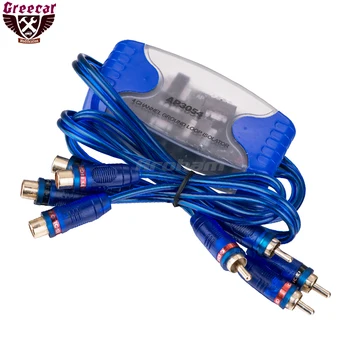 Auto Audio 4-kanālu Audio Filtrs Augsta Uz Zemu Converter Ap3054 Ground Loop Isolator Audio Curciut Noņemt Trokšņu Filtrs 4 Rca