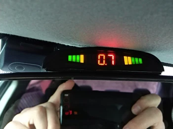 Auto Auto Parktronic LED Parkošanās Sensors Ar 4 Sensori, Atpakaļgaitas Backup Automašīnu Stāvvieta Radara Uzrauga Detektoru Sistēma Displeja Apgaismojums