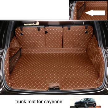 Auto bagāžnieka paklāji, ādas automašīnas kravas starplikas, par porsche cayenne 2011. -. gadam interjera aksesuāri 958 bagāžnieka paklājiņš segtu paklāju
