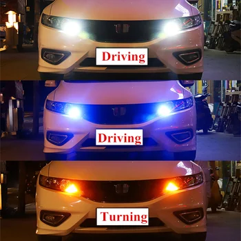 Auto Canbus LED dienas gaitas lukturu ugunis&Pagrieziena Signāla Dual Light Režīmā, Ārējais Apgaismojums T20 7440 WY21W Toyota Avensis 2009. -. gada T27