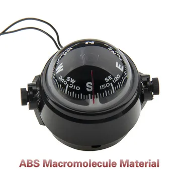Auto Ceļošanas Jūras Kompass Magnētisko Laivu Jūras Griežas Regulējams Kompass Ar Augstas Kvalitātes LED Gaismas