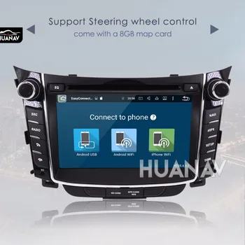 Auto DVD atskaņotājs, GPS navigācijas Hyundai I30 Elantra GT 2012 2013 2016 Android8.0 8 kodolu GPS Auto Satnav stereo vienības