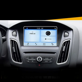 Auto Ekrāna Aizsargs Filmu par Ford Focus 3 4 MK3 MK4-2019 Rūdīts Stikls Auto Navigācijas GPS Ekrāna aizsargplēvi Uzlīme