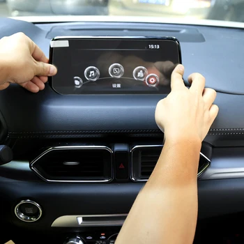 Auto GPS Navigācijas Ekrāns, Rūdīta Tērauda Aizsardzības Plēve priekš Mazda CX-5 CX5 2017 2018 2019 2020 Kontroles LCD Ekrāna Uzlīmes