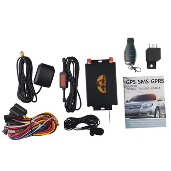 Auto GPS Tracker GPS105B Locator TK105B Izsekošanas Ierīce Tālvadības pults Dual SIM Slots Izvēles Kamera / Fuel Cut Off Coban