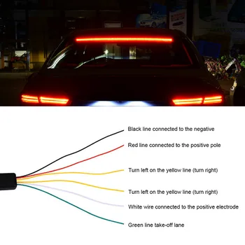 Auto LED Bremžu Gaisma Ar Braukšanas Pagrieziena Signāla Brīdinājuma Stop Lukturis Audi R8 A3 A4 A5 A6 A7 A8 Mercedes BENZ W210 W211 W203 W204