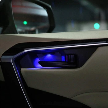Auto LED Dekoratīvās Gaismas Īpašu Atmosfēru Lampas Dekoratīvās Lampas, Durvis, Gaiši Balta, Ledus Zila 12V Toyota Camry 2018