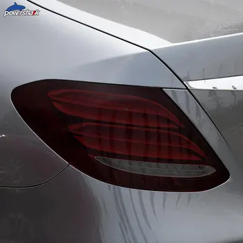 Auto Lukturu Krāsa Melna ar aizsargplēvi Taillight Pārredzamu TPU Uzlīmi For Mercedes Benz E Class W213 C238 S213 A238 E63 AMG