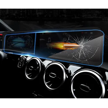 Auto Navigācijas Ekrāns Filmu Paneli, Ar Aizsargplēvi Rūdīta Stikla Ekrāna Filmu Par Mercedes Benz A Klases W177 A180 A200 2019+